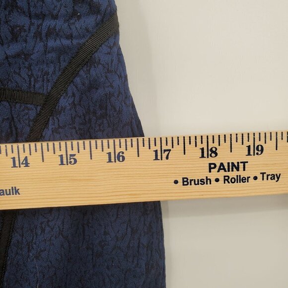 Adrianna Papell Contoured Sheath Dress Sleeveless Textured Mini 6 Womens Blue - Picture 11 of 11